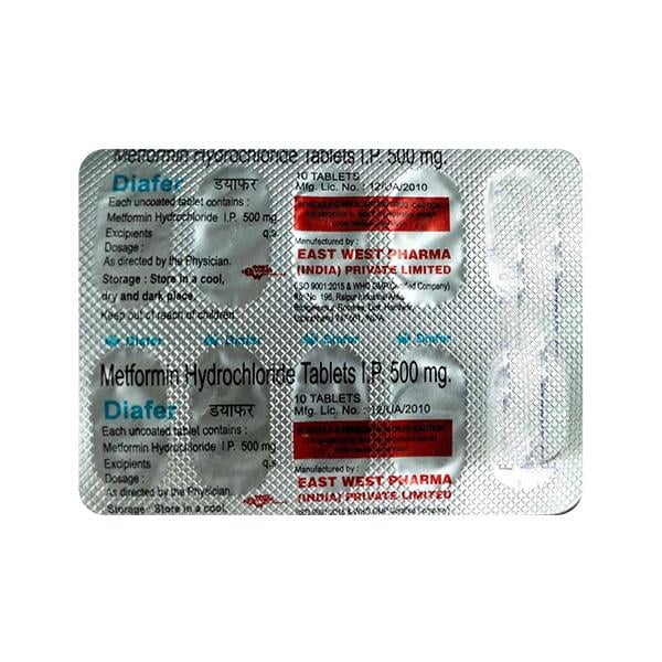 DIAFER 500mg Tablet 10's