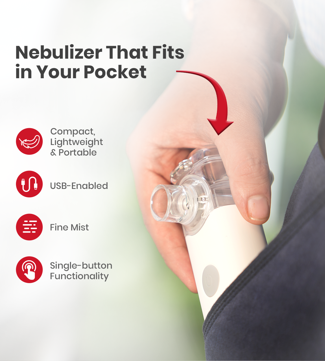 AGEasy Portable Mesh Nebulizer