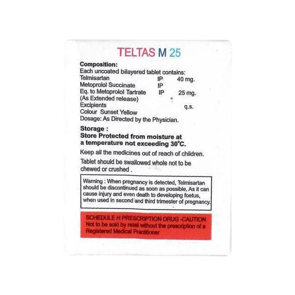 TELTAS M 25 Tablet 15's