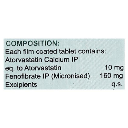 LIPISAFE F 10mg Tablet 10's