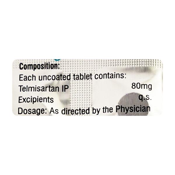 Telmiget 80mg Tablet 10'S