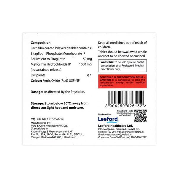 SITAFORD 50 M FORTE SR Tablet 15's