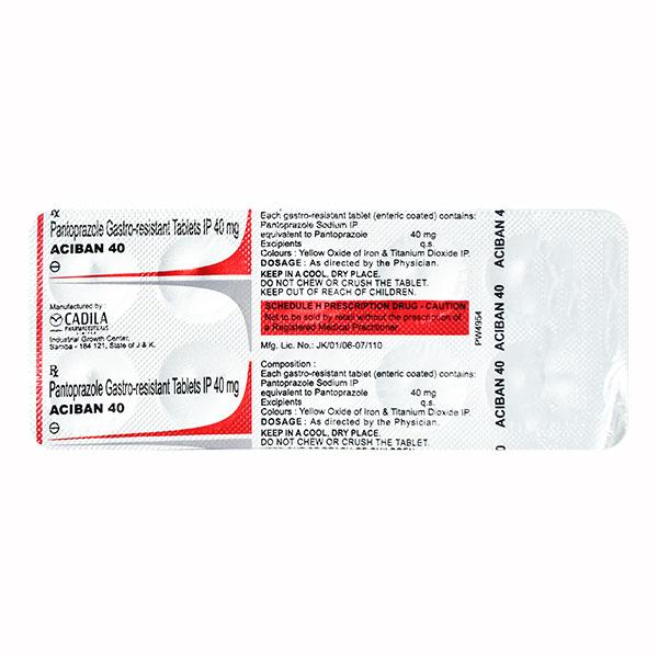 Aciban 40mg Tablet 10'S