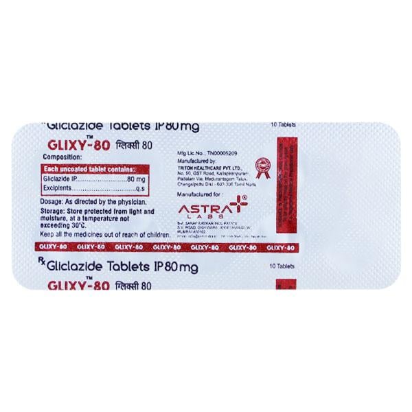 GLIXY 80mg Tablet 10's