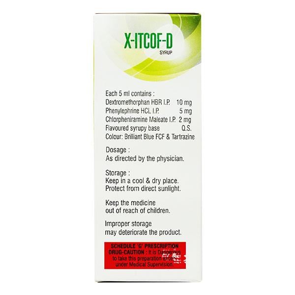 X ITCOF D Syrup 100ml
