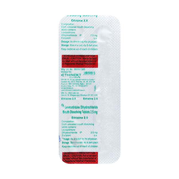 ETHIZINE 2.5mg Tablet 10's