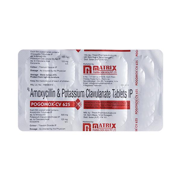 POGOMOX CV 625 Tablet 10's