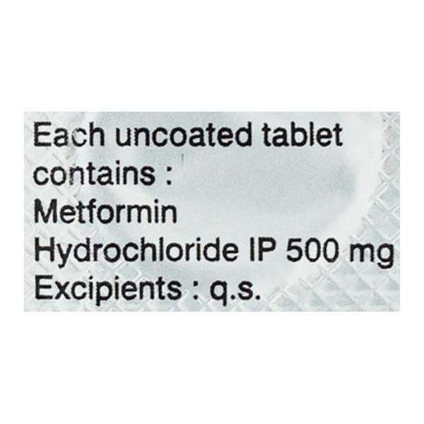 Glycomet 500mg Tablet 10'S