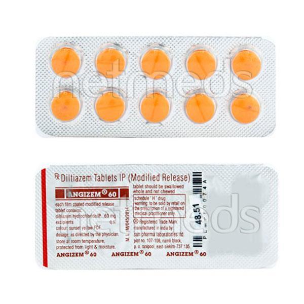 Angizem 60mg Tablet 10'S
