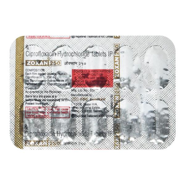 Zoxan 250mg Tablet 10'S