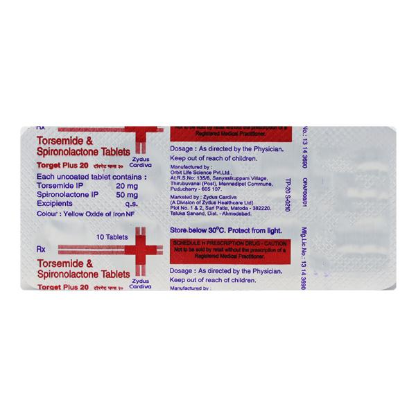 Torget Plus 20mg Tablet 10'S