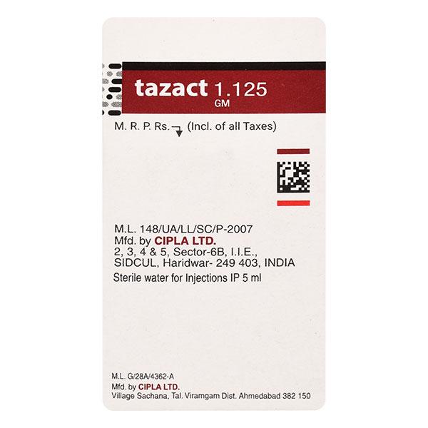 Tazact 1.125gm Injection 1's