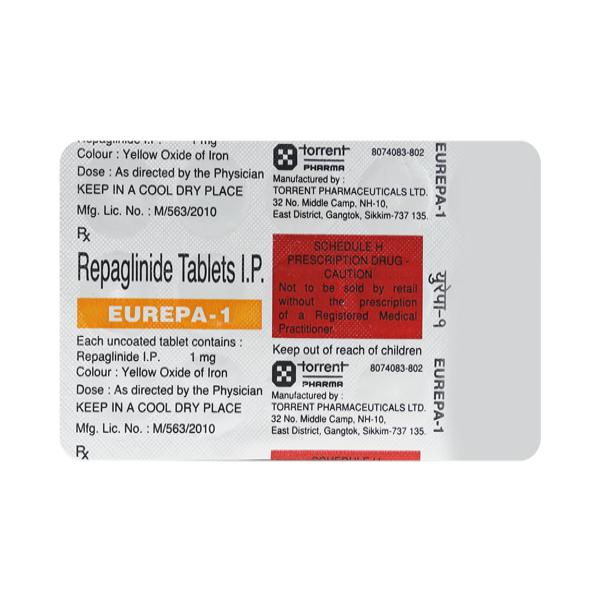 Eurepa 1mg Tablet 10'S