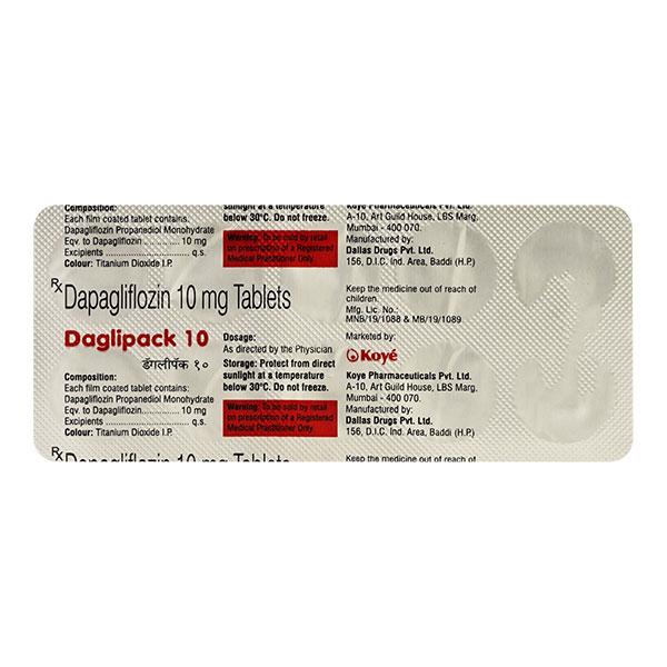 DAGLIPACK 10 Tablet 10's