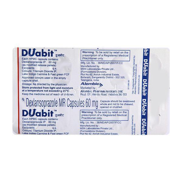 Duabit 60mg Capsule 7'S