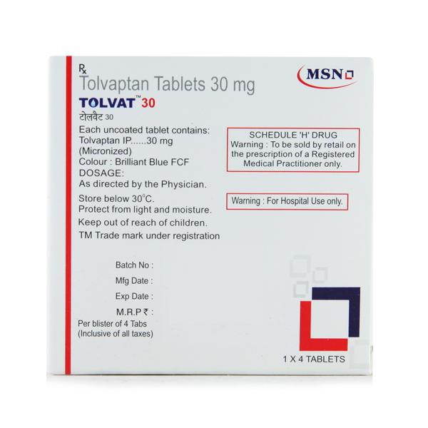 Tolvat 30mg Tablet 4'S