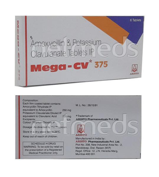 Mega CV 375mg Tablet 6'S