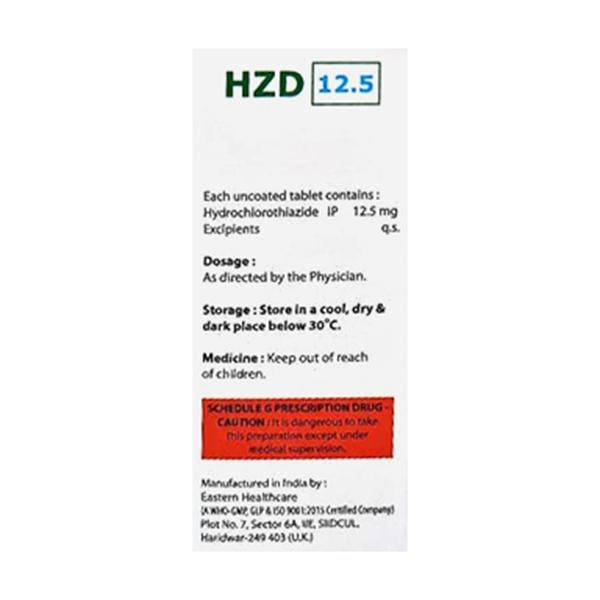 HZD 12.5 Tablet 10's