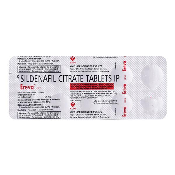 EREVA 25mg Tablet 10's