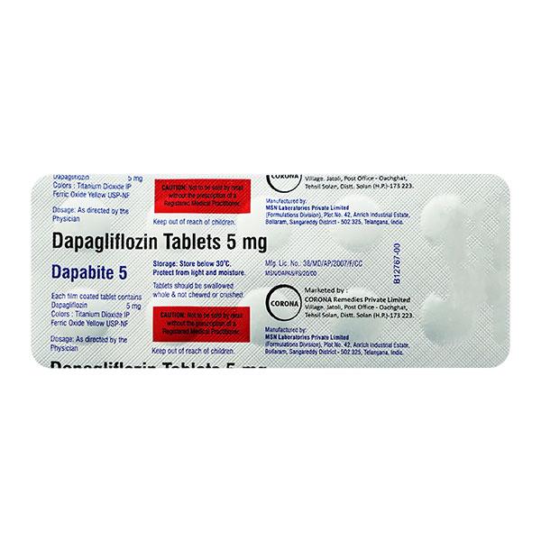 DAPABITE 5 Tablet 10's