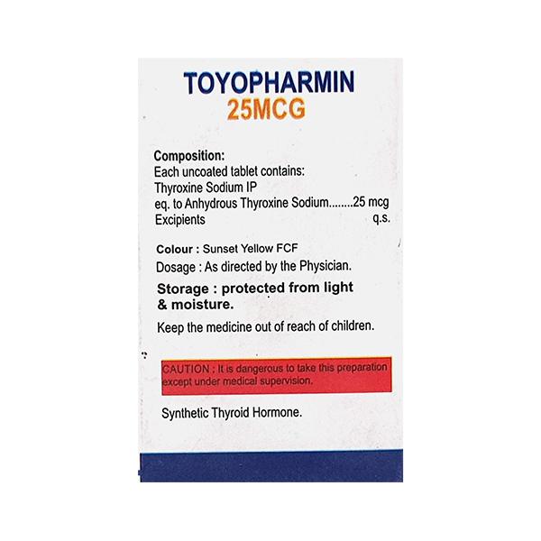 TOYOPHARMIN 25mcg Tablet 100's