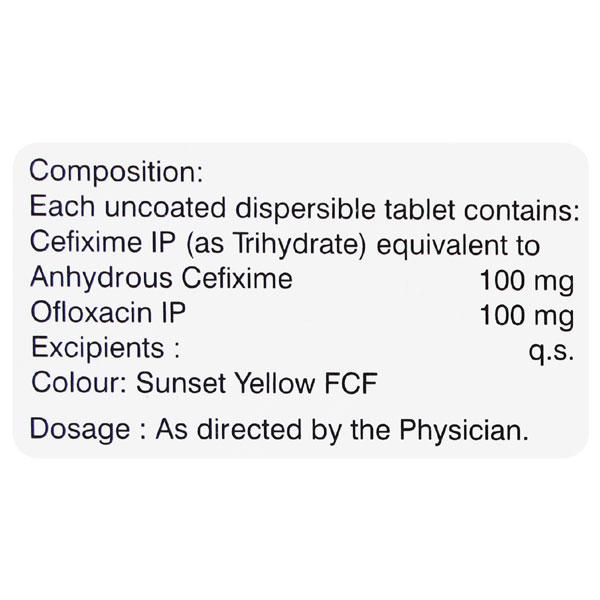 Omcef DT 100mg Tablet 10'S
