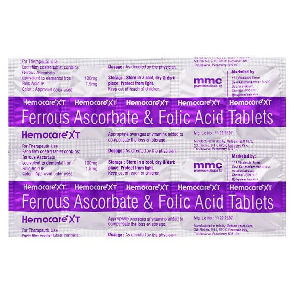 Hemocare XT Tablet 10'S