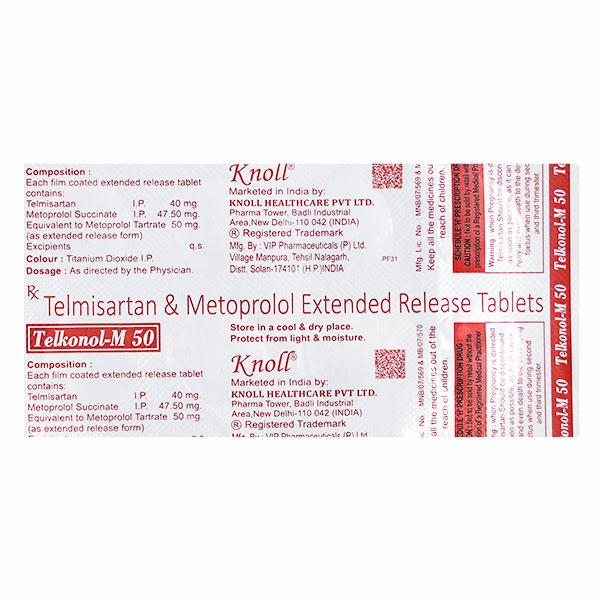 TELKONOL M 50 Tablet 10's
