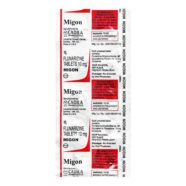 Migon 10mg Tablet 10'S