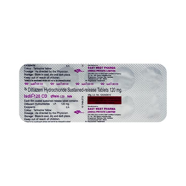 Isdil CD 120mg Tablet 10'S