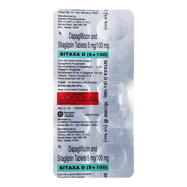 SITAXA D 5+100 Tablet 10's