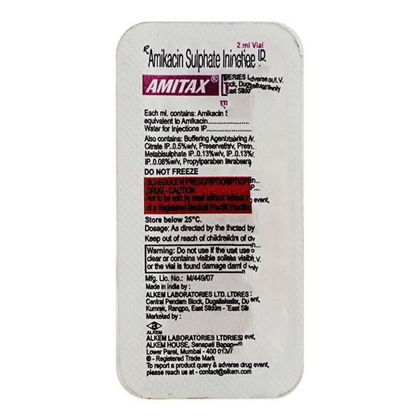 Amitax 500mg Injection 2ml
