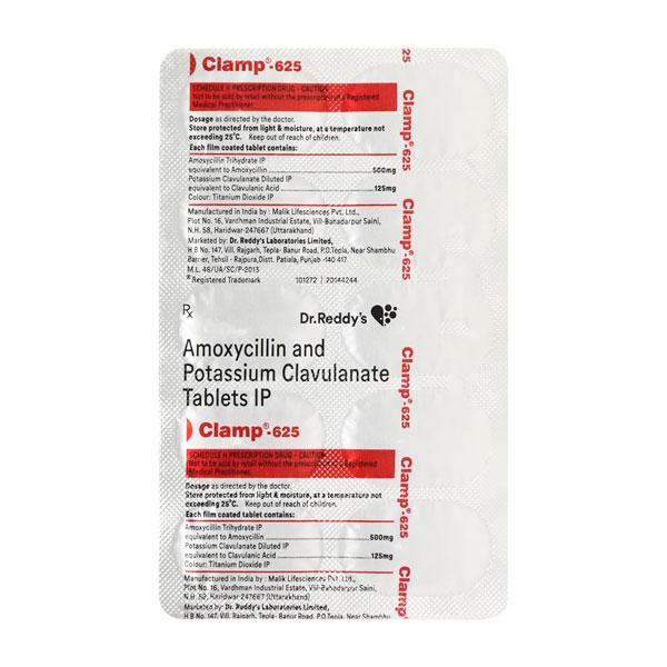 Clamp 625mg Tablet 10'S