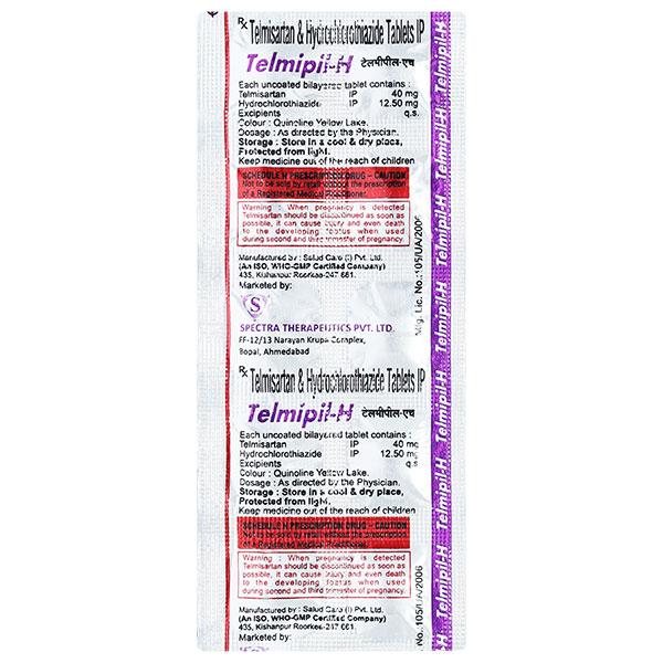 TELMIPIL H 40mg Tablet 10's