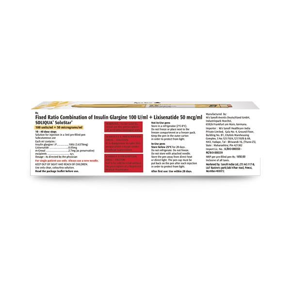SOLIQUA SOLOSTAR Prefilled Pen 3ml