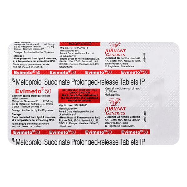 EVIMETO 50 Tablet 15's
