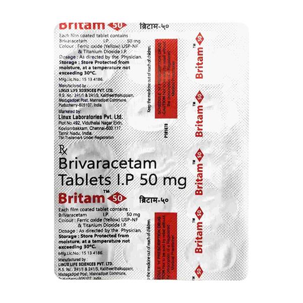 BRITAM 50 Tablet 15's