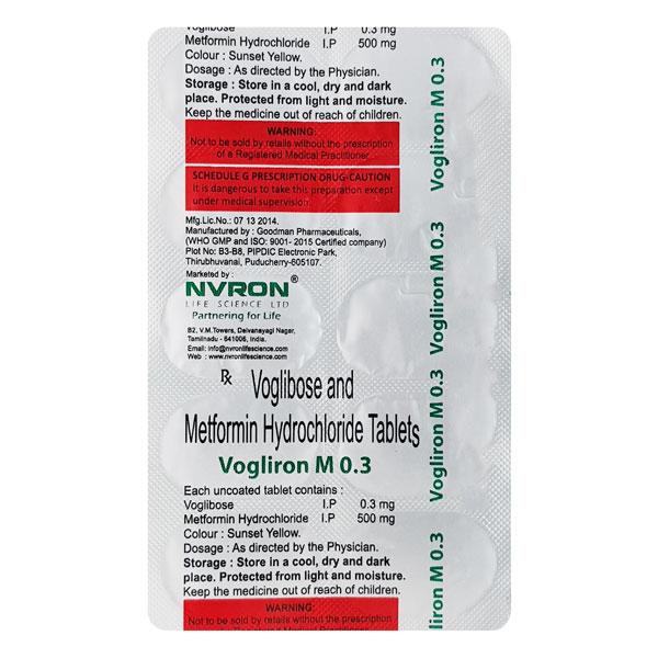 Vogliron 0.3Mg Tablet 10's