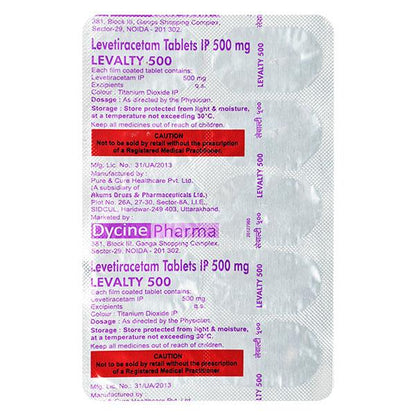 LEVALTY 500mg Tablet 10's