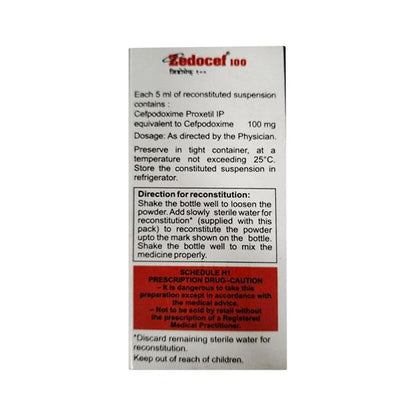 ZEDOCEF 100 Oral Suspension 30ml