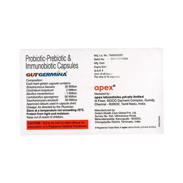 GUTGERMINA Capsule 10's