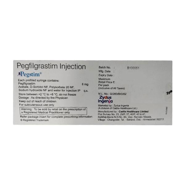 Pegstim 6mg PFS Injection 0.6ml