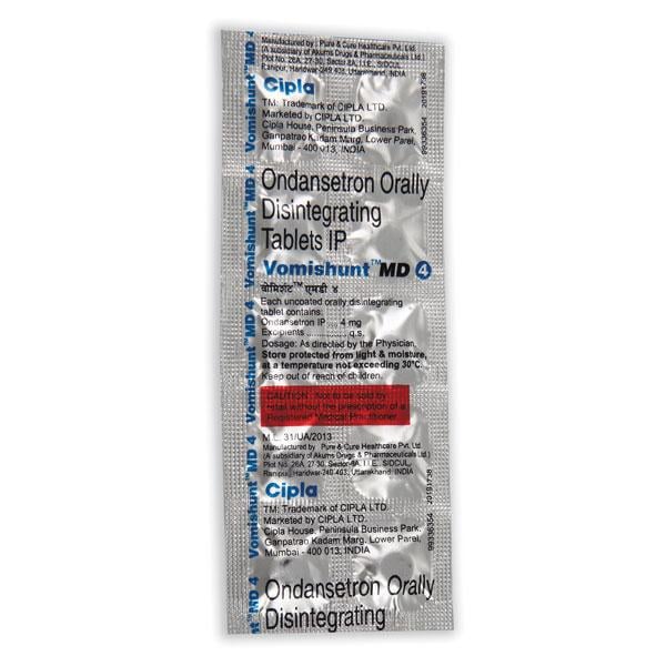 VOMISHUNT MD 4 Tablet 10's