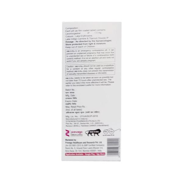 ONE 72 PILL Tablet 1's