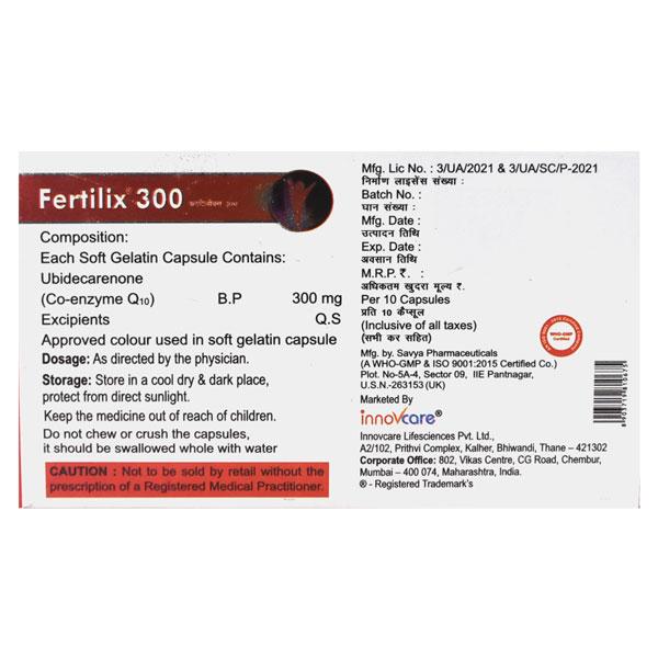 Fertilix 300mg Softgel 10'S