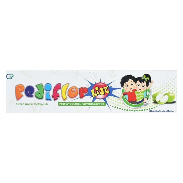 Pediflor Kidz Green Apple Flavour Tooth Paste 70gm