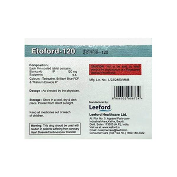 Etoford 120mg Tablet 10'S
