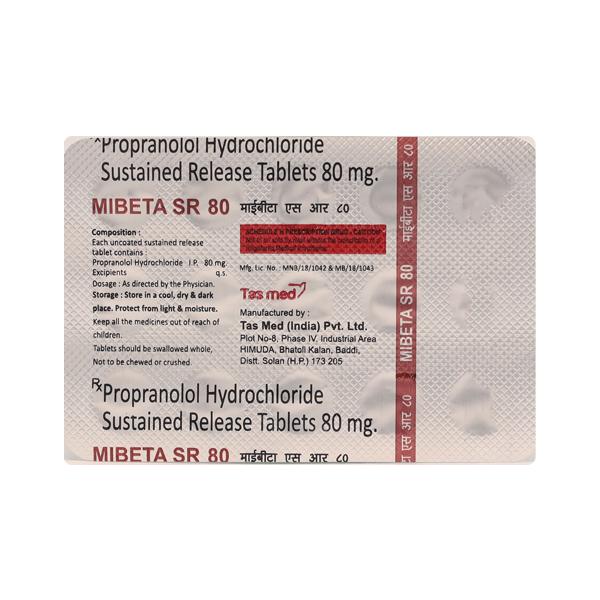 MIBETA SR 80mg Tablet 15's