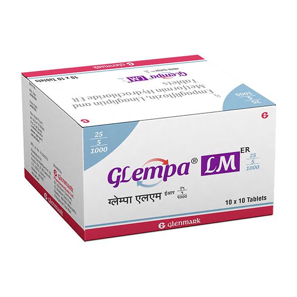 GLEMPA LM ER 25/5/1000 Tablet 10's