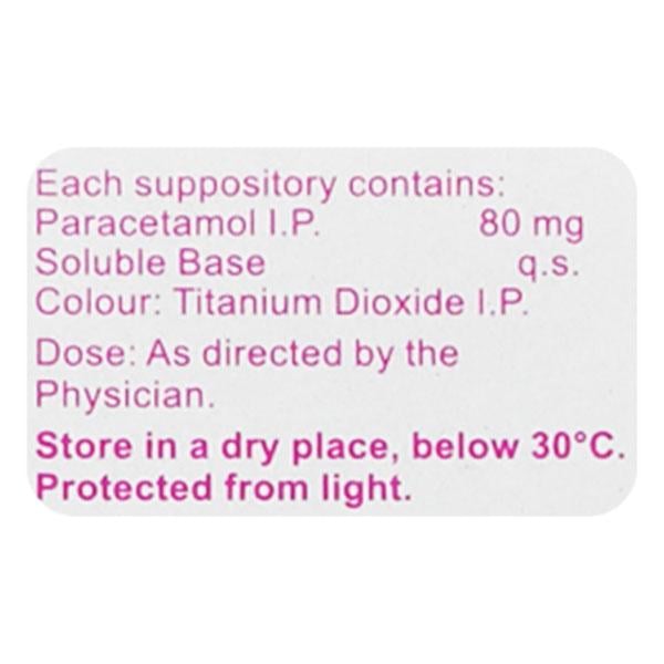 NEOMOL 80 Anal Suppositories 5's